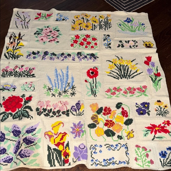Floral Crochet Blanket